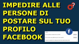 Impedire alle persone di pubblicare contenuti sul tuo profilo facebook Tutorial. Spiegato Semplice