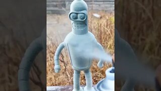 Big 3D Printed Bender from Futurama #shorts #bender #futurama