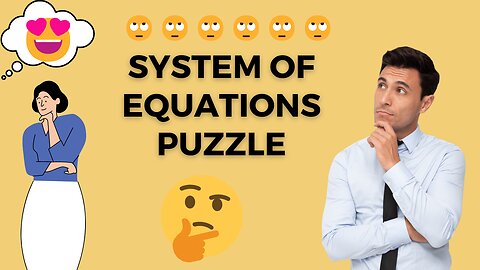 System of Equations Puzzle Challenge