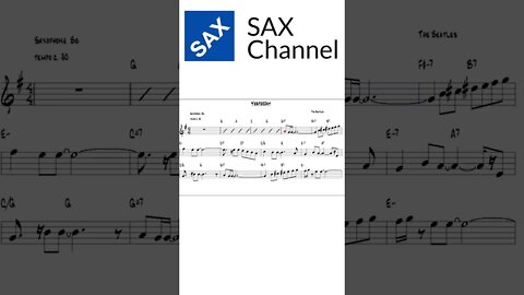 Yesterday Sax Channel #shorts
