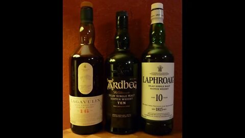 Whiskey Review #81: Battle of the Islays. Lagavulin 16 vs Laphroaig 10 vs Ardbeg 10.