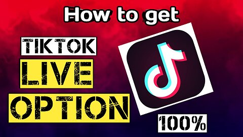 How to get live option on tiktok without any extra tool or app 100% guaranteed