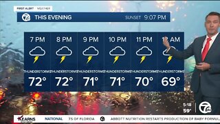 Detroit Weather: Strong storms and heavy rain later today