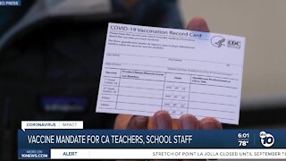 Recall candidates weigh in on CA vaccine mandate for teachers