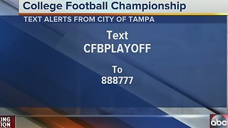 College Football National Championship in Tampa on Monday