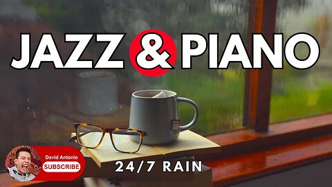 1 hours soft Jazz Copyright Free | Rain and Coffee | ☕ Jazz Relaxing Music for Work, Study, Sleep