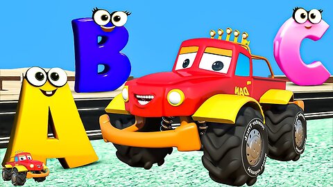 ABC Song Learning Video for Babies by Monster Truck dan