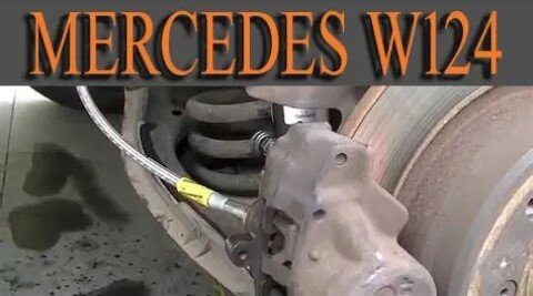 Mercedes Benz W124 - Rear break pads how to change them DIY