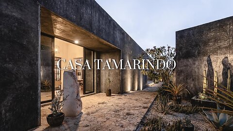 Modern Hacienda Multiple Courtyard Designed Around Tamarind Tree