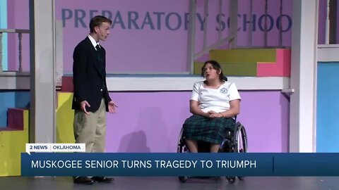 Paralyzed Muskogee High School senior turns tragedy to triumph