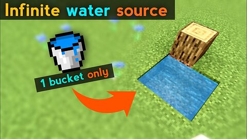 how to make infinite water source in minecraft | minecraft infinite water source | Water source