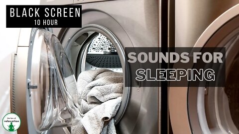 Washing Machine Sounds | 10 Hour Black Screen | Relaxation Sounds