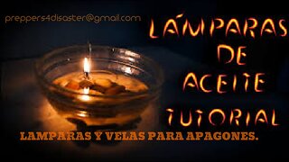 LAMPARAS Y VELAS PARA APAGONES ELÉCTRICOS O EMERGENCIAS