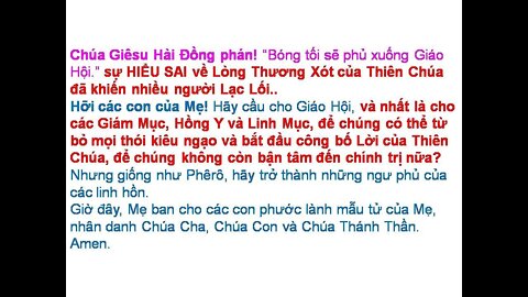 Ta phải cho phép một Bài Kiểm Tra Vĩ Đại trong Năm Nay. Hãy cầu nguyện cho các GM, HY và Linh Mục..