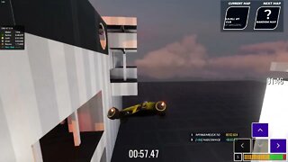 The car spazzed out after a booster - Trackmania