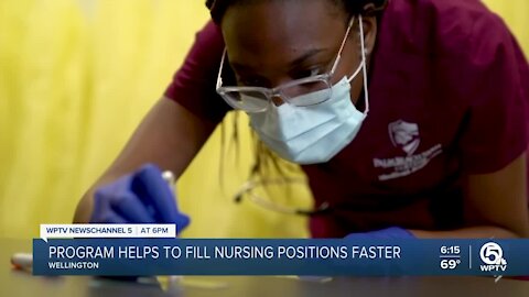 Florida’s medical workforce is feeling a strain. More staff is needed to cover the gaps created by pandemic burnout, early retirements and low wages. At Wellington Regional Medical Center, they’re working with Palm Beach State College to get new nurse