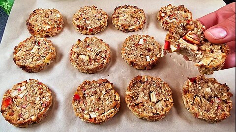 1 Cup Oatmeal And 2 Apples! This Apple Cookies Recipe Is The Most Popular In Germany