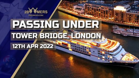 PASSING UNDER TOWER BRIDGE LONDON - DJI AIR 2S - 12TH APRIL 2022