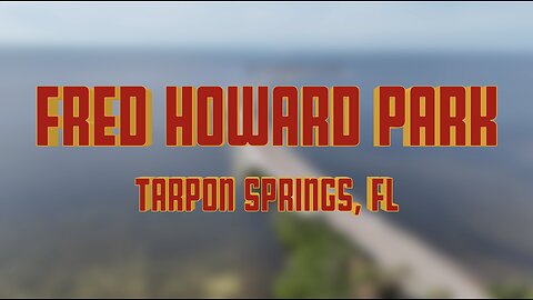 FRED HOWARD PARK BEACH FLYOVER - TARPON SPRINGS, FL