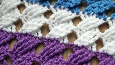 How to crochet braid stitch short simple tutorial by marifu6a