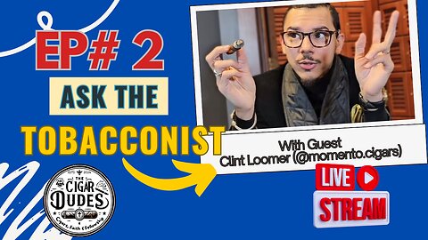 Join us Live as we smoke the Rocky Patel Conviction, a $100 Cigar, with very Special Guest, Tobacconist, Clint Loomer.