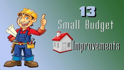 Low Budget Home Improvement Projects