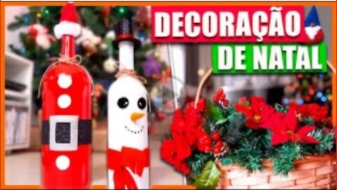 DECORAÇÃO DE NATAL PRA FAZER EM CASA