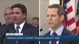 Warren v. DeSantis trial continues