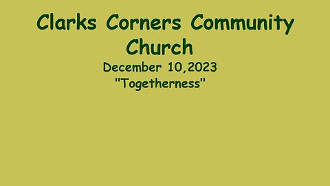 12/10/2023 Togetherness
