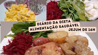 DIÁRIO DA DIETA #20-ALIMENTAÇÃO SAUDÁVEL-JEJUM 16H-MOSTREI ALGUMAS ROUPAS QUE NÃO ME SERVEM MAIS