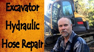 Hydraulic Hose Repair for the Volvo Excavator ECR88
