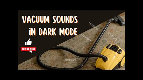 8 Hours of Vacuum Cleaner Sounds | White Noise | Relax | Sleep Sound | Dark Mode | Black Screen