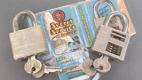[1381] Vintage “Secret Service” Master Lock No.1 Picked