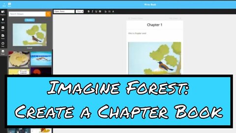 Creating a Chapter Book on Imagine Forest Tutorial 📖