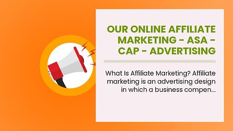 Our Online Affiliate Marketing - ASA - CAP - Advertising Standards PDFs