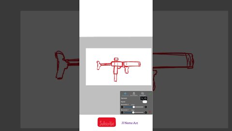 Drawing SMG MAC-10 do Free Fire | IbisPaintX #shorts