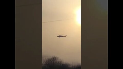 Shocking - hit with rocket and torn apart Russian helicopter survived!