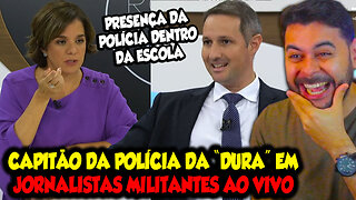 CAPITÃO DA POLÍCIA DÁ "SURRA" EM JORNALISTAS MILITANTES AO VIVO