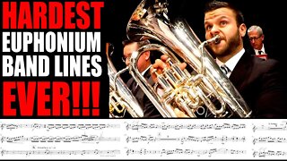HARDEST EUPHONIUM PARTS IN BAND CHALLENGE - TRY IT YOURSELF!!!