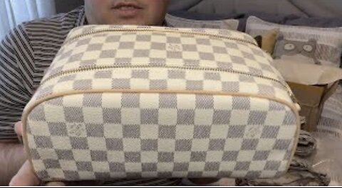 Bougie On A Budget!! Review! DHGATE - LV Large Toiletry Bag Azur print
