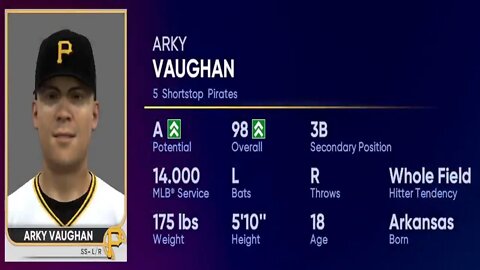 How To Create Arky Vaughan Mlb The Show 22