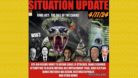 SITUATION UPDATE 4/11/24- AI System Used To Bomb Gaza,Global Financial Crises,Cabal/Deep State Mafia