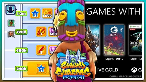 Subway Surfers Mumbai 2021 | Xbox Games With Gold de Setembro | Recorde com Izzy Laki