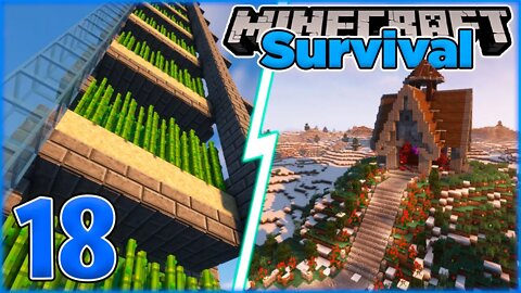 Ultra Farm de Cana e o Templo Dos Inscritos - Minecraft Survival #18
