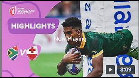 Springboks triumph in ten-try thriller | South Africa v Tonga | Rugby World Cup 2023 Highlights