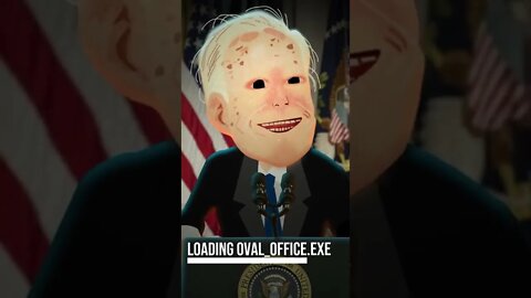 Joe Biden Eyes Deep Fake Meme Cartoon - Strange Eyes Video Conference #shorts