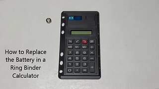 How to Replace the Battery in a Ring Binder Calculator