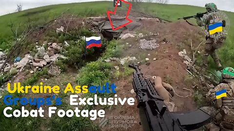 "Exclusive Combat Footage: Ukraine's Assault Groups Confront Russian Invaders Head-On!"