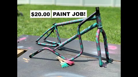 How To Paint A Bike! **CUSTOM D.I.Y PAINT JOB**