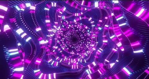 👍 tunnel lights motion vj loop 4k (5 hour VJLOOP NEON abstract background free)